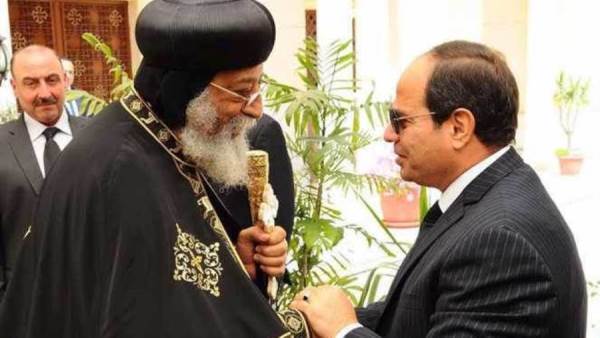 الرئيس السيسي والبابا تواضروس الثاني