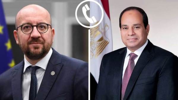 الرئيس السيسي ورئيس المجلس الأوروبي