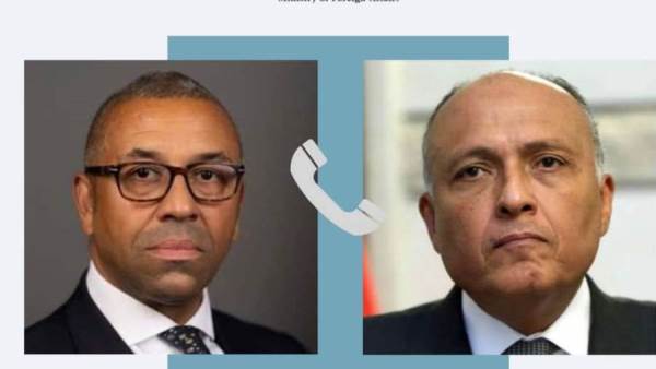 وزير الخارجية ونظيره البريطاني