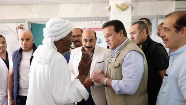 تفقد وزير الصحة لمستشفى أبو سمبل
