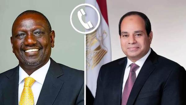 الرئيس السيسي ونظيره الكيني