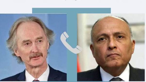 وزير الخارجية ومبعوث الأمم المتحدة لسوريا