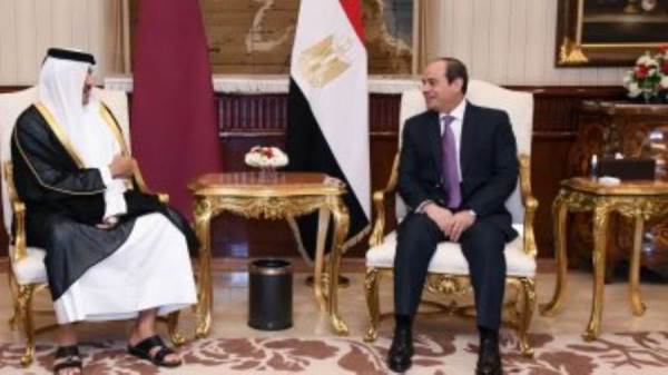 الرئيس السيسي وأمير قطر