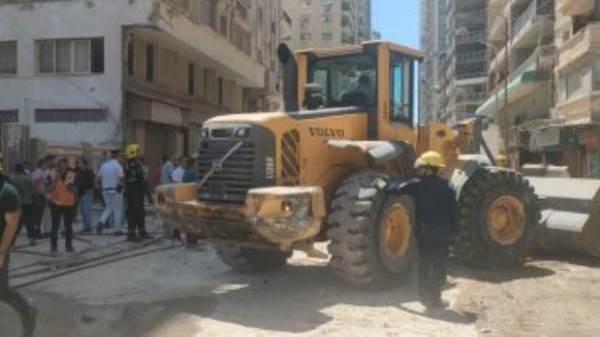 انهيار عقار اسكندرية