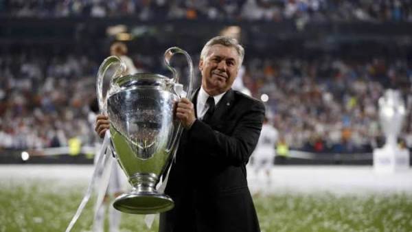 المدرب الإيطالي كارلو أنشيلوتي المدير الفني لريال مدريد