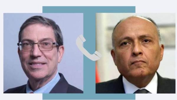 سامح شكري ونظيره الكوبي