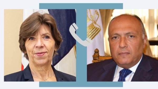 وزيرا الخارجية مصر وفرنسا