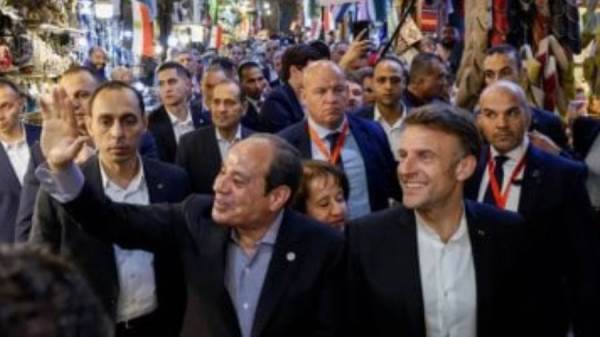 الرئيس السيسي ونظيرة الفرنسي